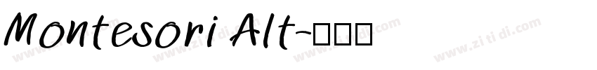 Montesori Alt字体转换